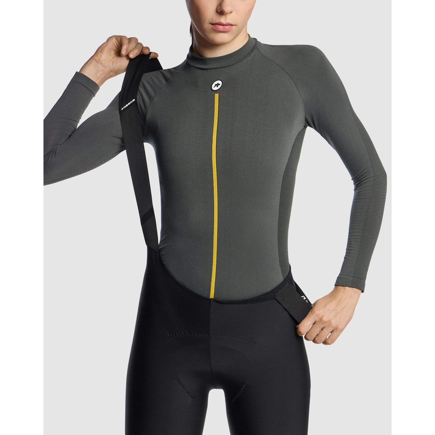 ASSOS WOM P1 - Intimo a maniche lunghe da donna Grigio antracite