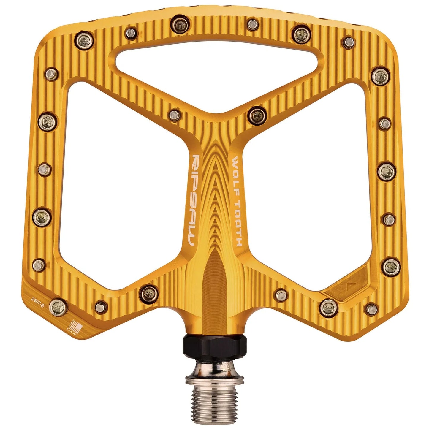 Pedali piatti WOLF TOOTH RIPSAW dorati