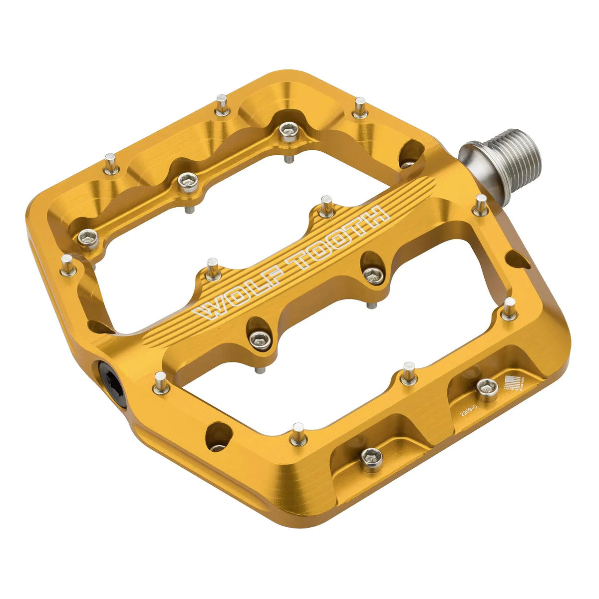 Pedali piatti WOLF TOOTH WAVEFORM Small Oro