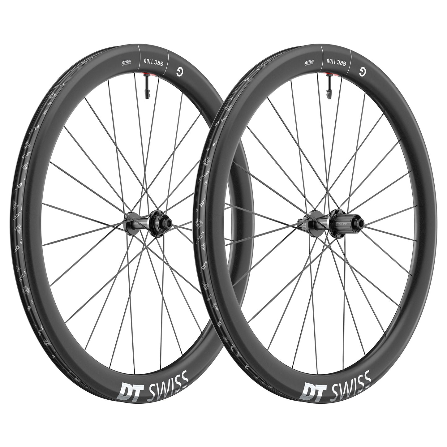 Paio di ruote DT SWISS GRC 1100 DICUT 50 DISC Tubeless Ready (Center Lock)