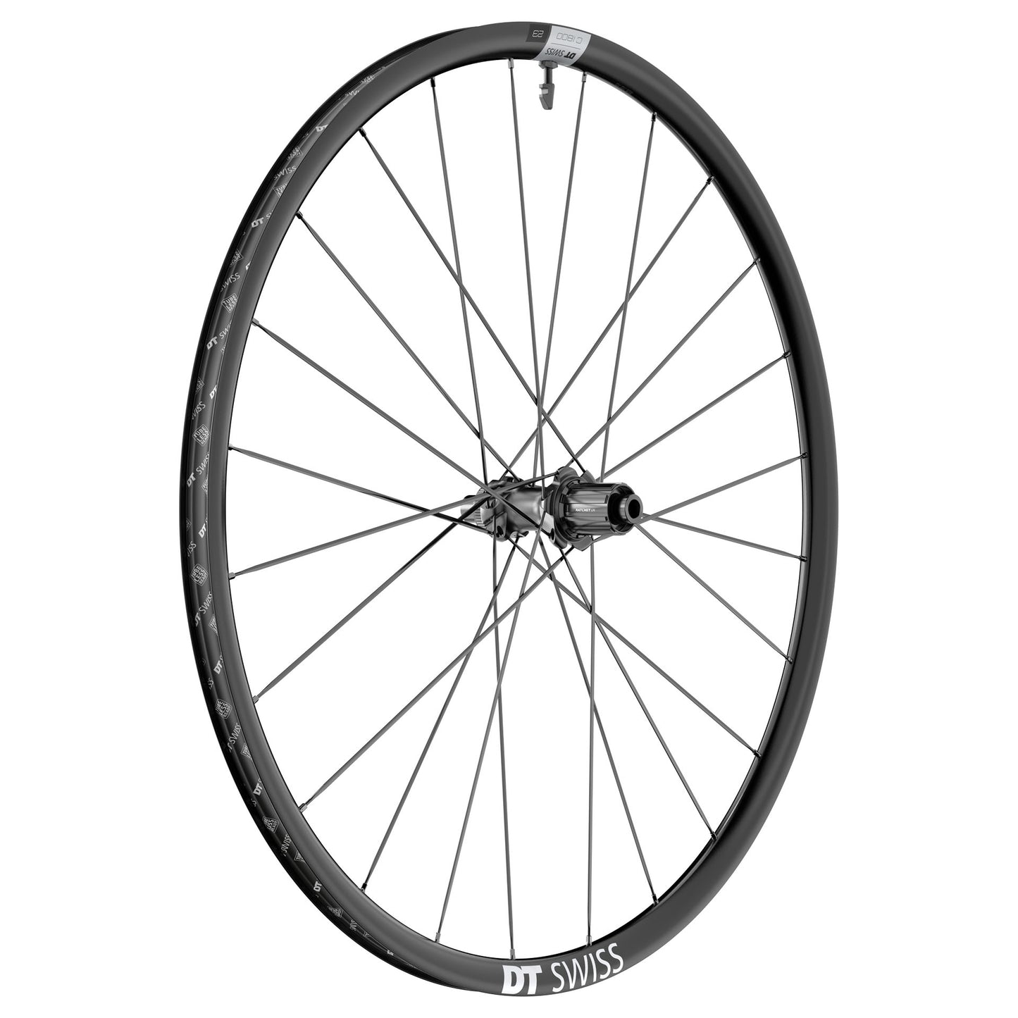 Set di ruote DT SWISS C 1800 SPLINE 23 700c DISC Tubeless Ready (Center Lock)