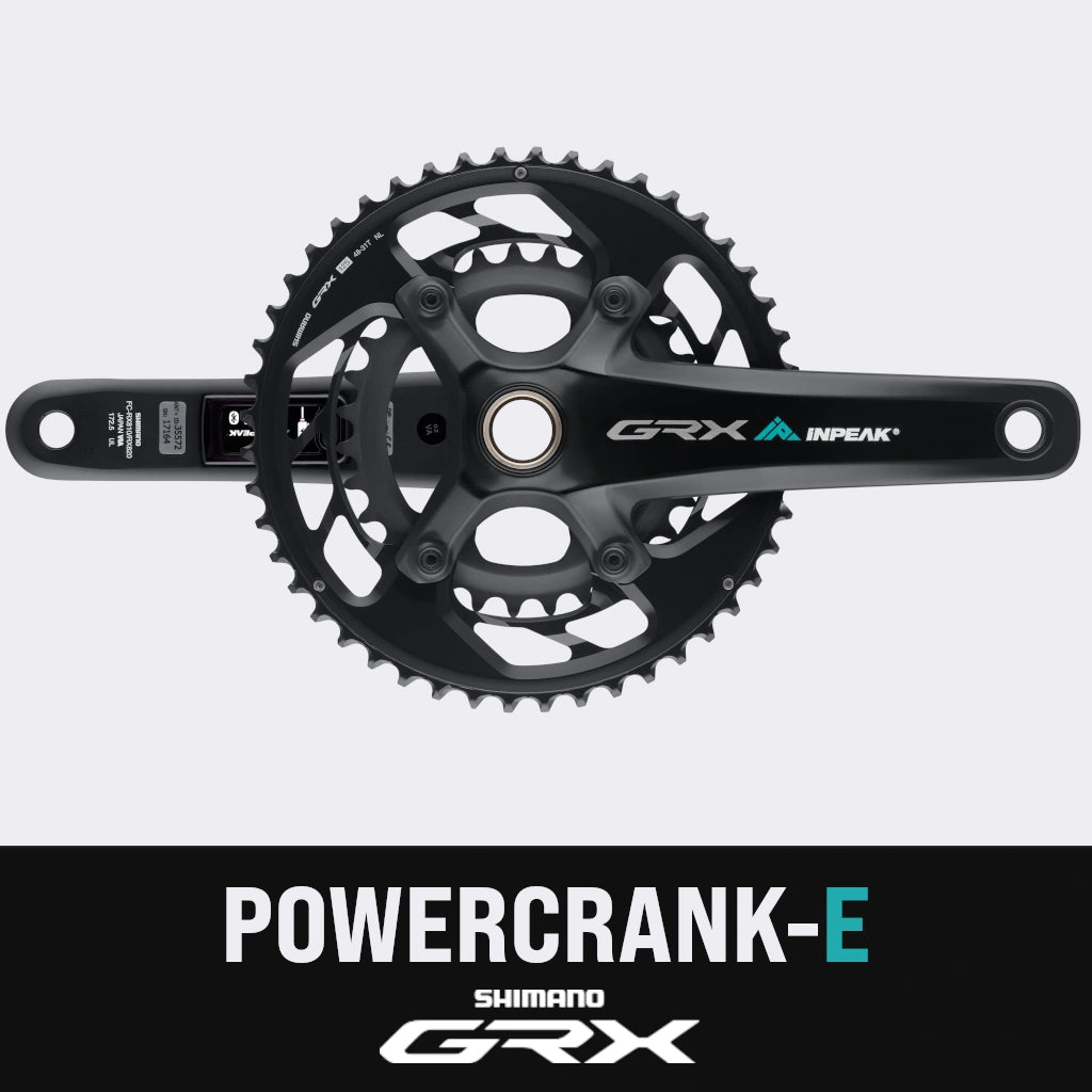 Guarnitura con misuratore di potenza INPEAK POWERCRANK-E TWIN2 LR Shimano GRX RX820-2