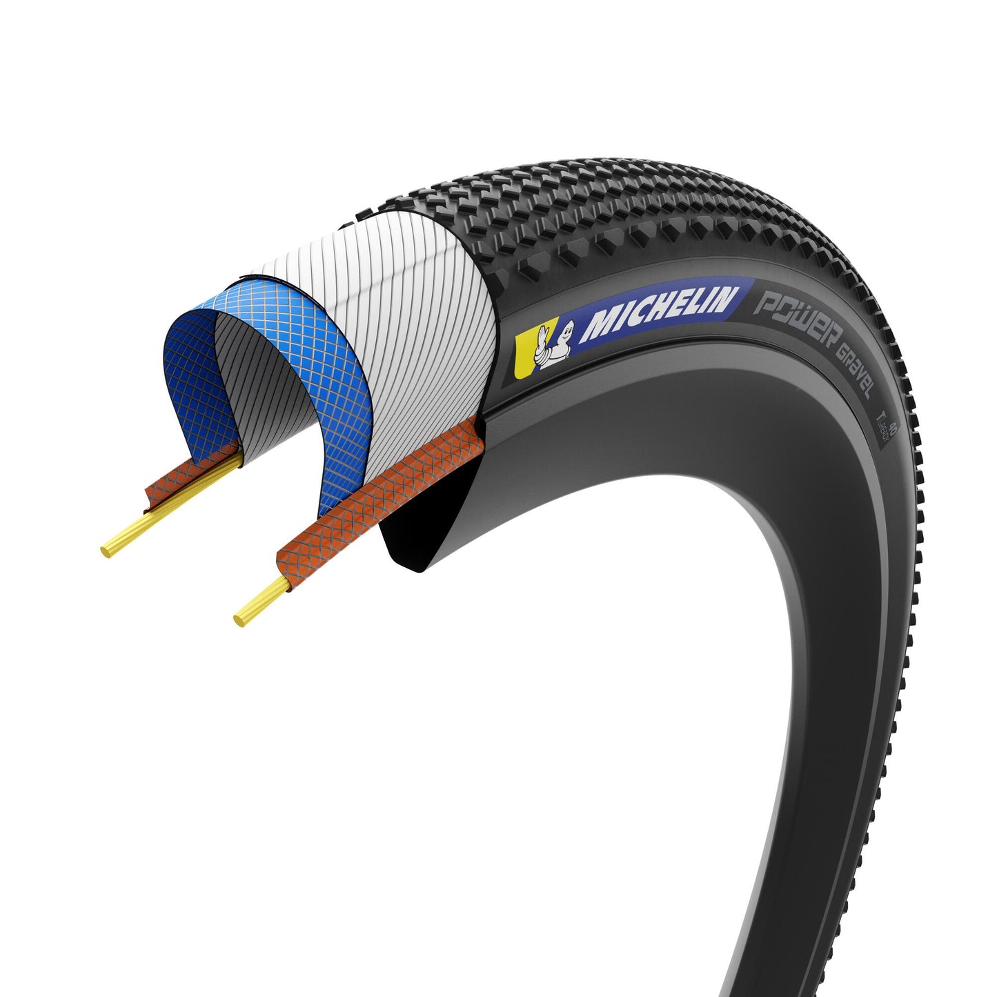 Pneumatico MICHELIN POWER GRAVEL Competition Line 700x57 Tubeless Ready Marrone