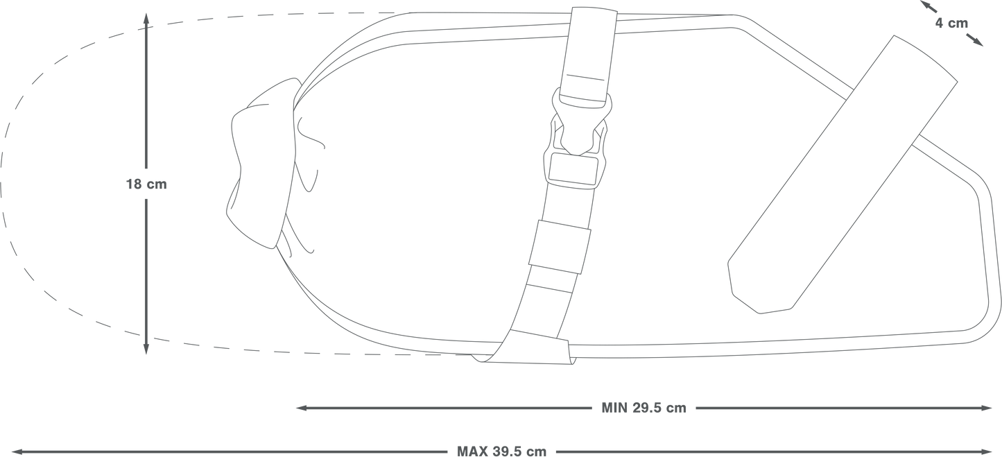 APIDURA RACING SADDLE PACK 7 L Nero