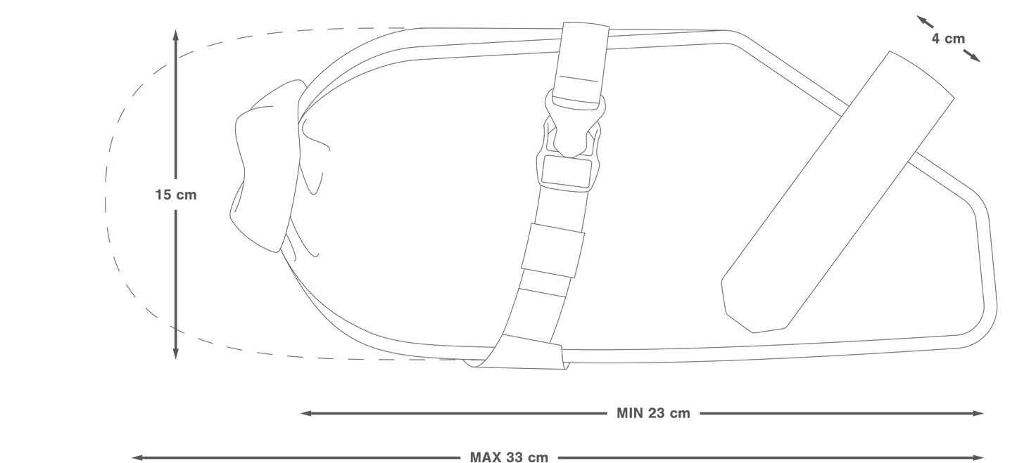 APIDURA RACING SADDLE PACK 5 L Nero