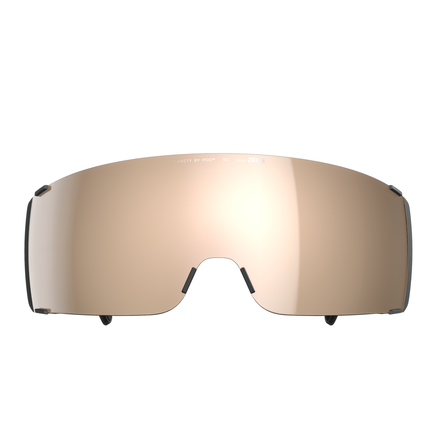 POC PROPEL + Occhiali neri Clarity Trail Lente argento parzialmente soleggiata