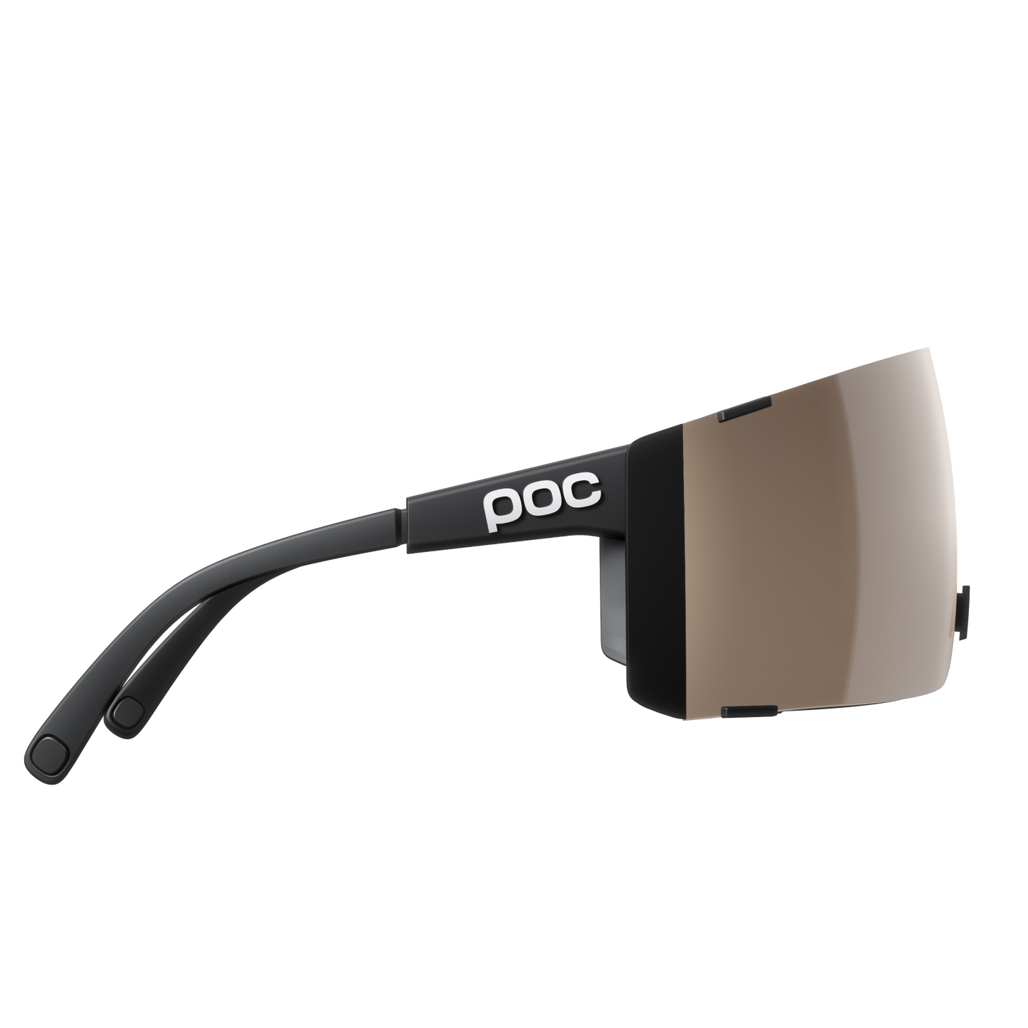 POC PROPEL + Occhiali neri Clarity Trail Lente argento parzialmente soleggiata