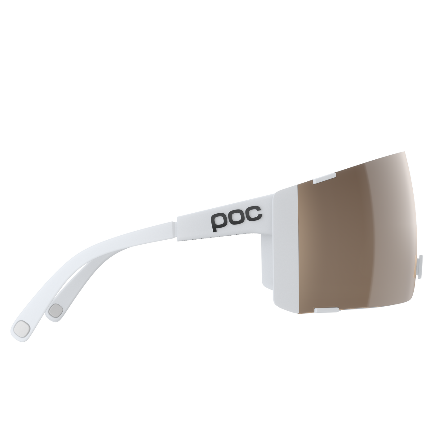 POC PROPEL Occhiali bianchi Clarity Trail Lente argento parzialmente soleggiata