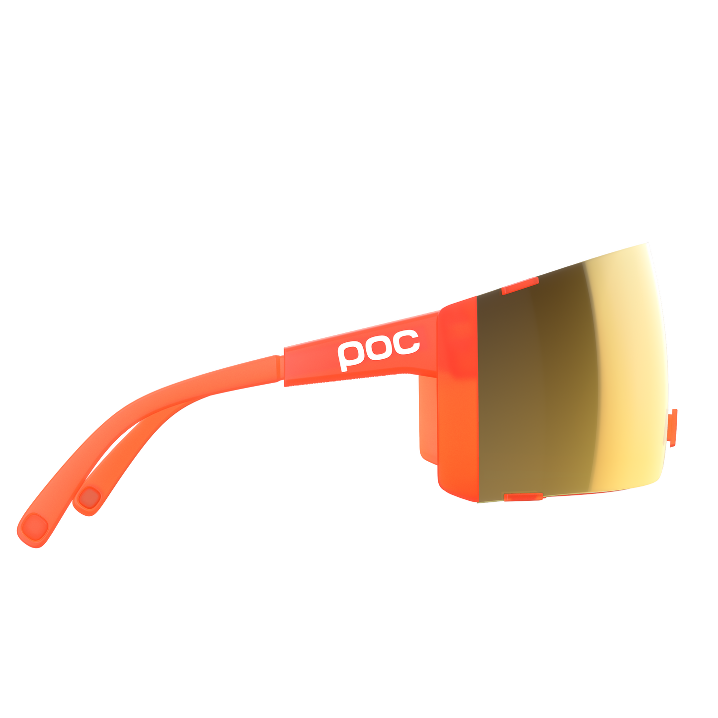 POC PROPEL Occhiali Arancione Fluorescente Trasparente Strada Lente Oro Soleggiata