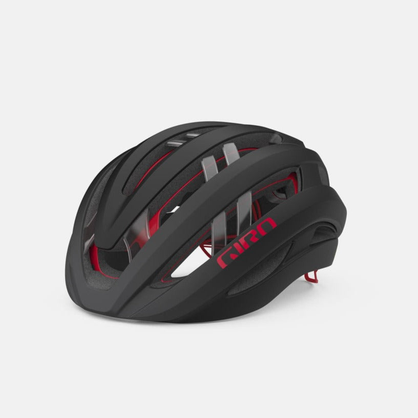 GIRO ARIES MIPS SPHERICAL Casco da strada nero/rosso