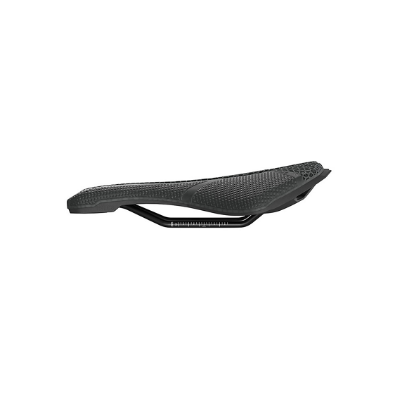 Sella PRO 3D TEAM 152 mm binari in carbonio nero