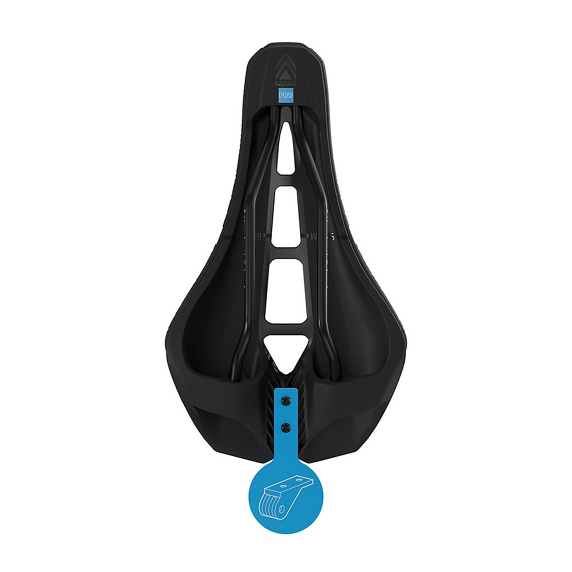 Sella PRO 3D TEAM 152 mm binari in carbonio nero