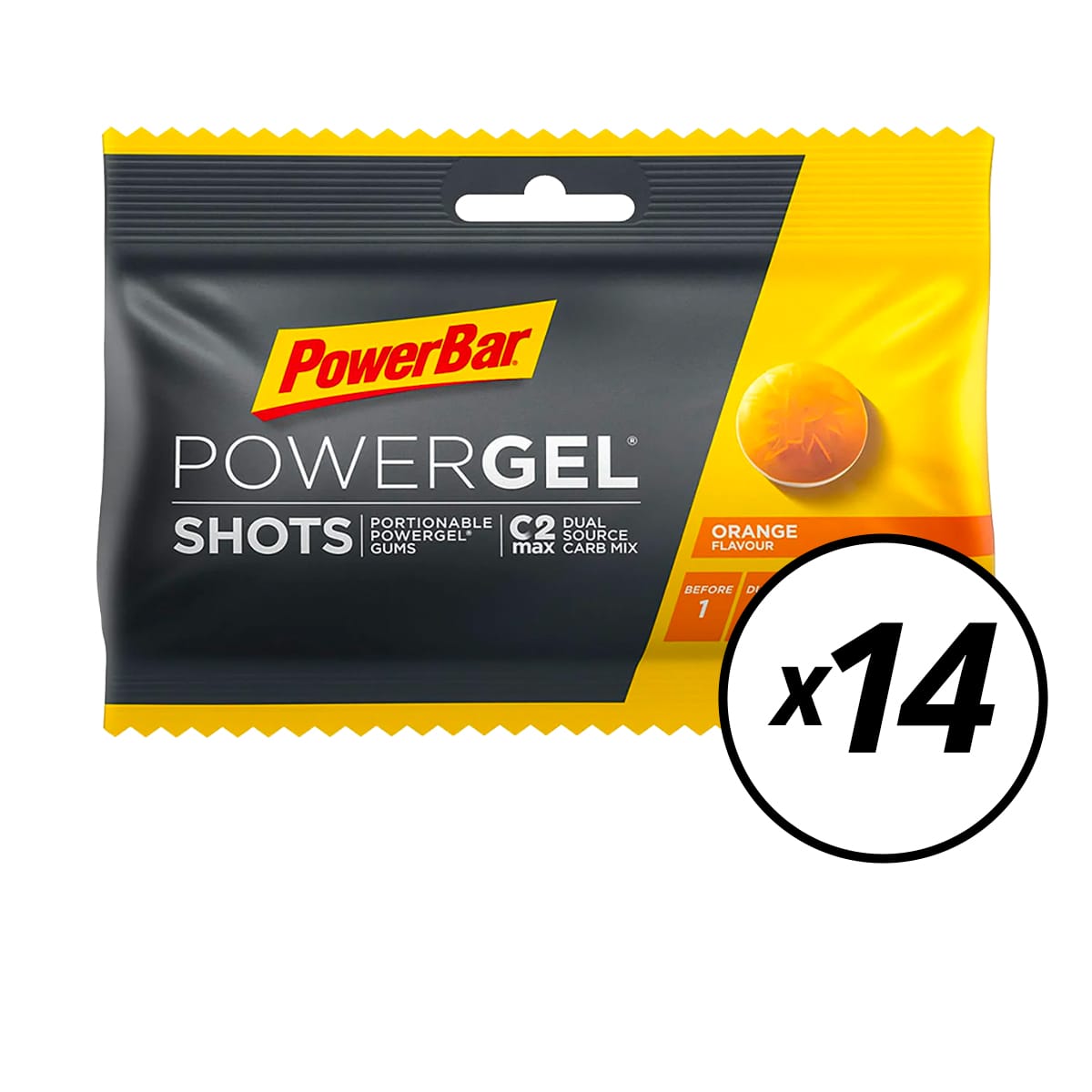 POWERBAR POWERGEL Caramelle Shots (60gr) Arancio