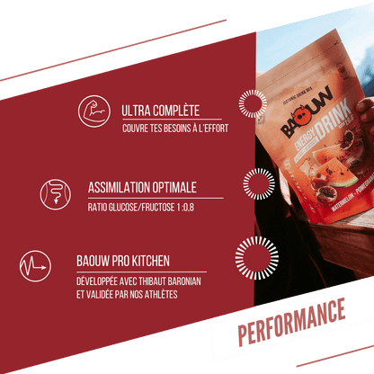 Bevanda Energetica BAOUW ISOTONIC (45g) Anguria/Melograno