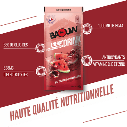 Bevanda Energetica BAOUW ISOTONIC (45g) Anguria/Melograno