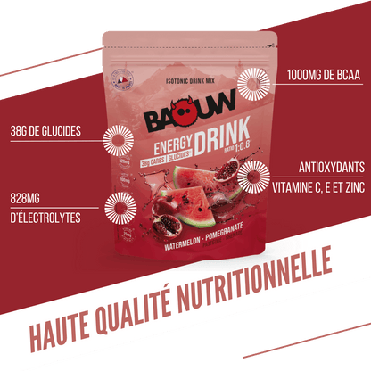 Bevanda Energetica BAOUW ISOTONIC (585g) Anguria/Melograno