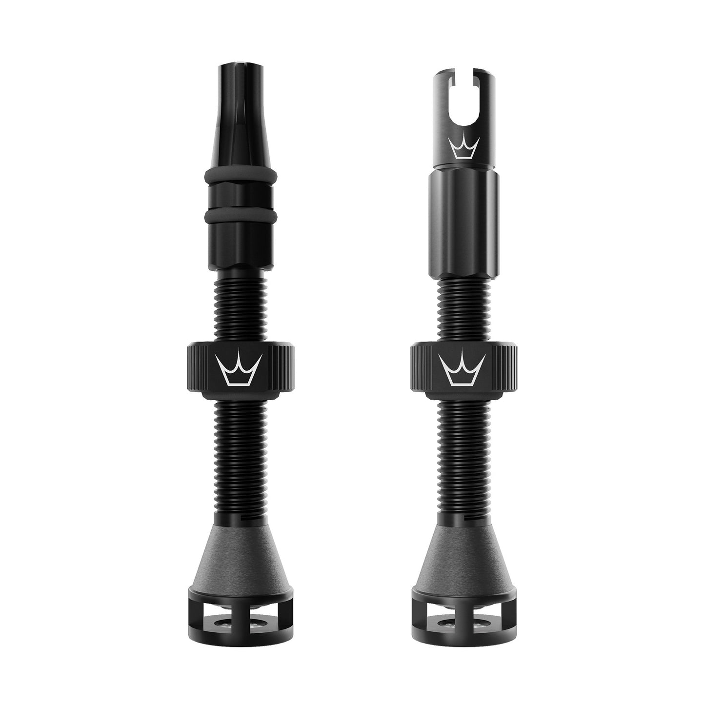 Valvole Tubeless PEATY'S HOLESHOT FAST FLOW 60mm (x2) Nero