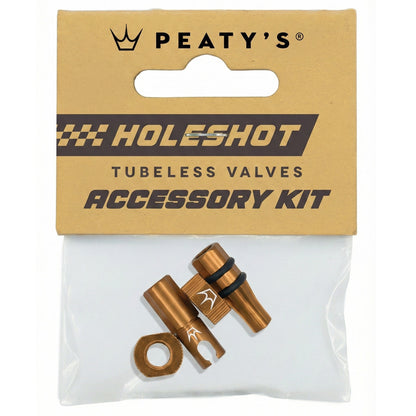 Kit Tappi e Dadi Valvole PEATY'S HOLESHOT FAST FLOW Bronze