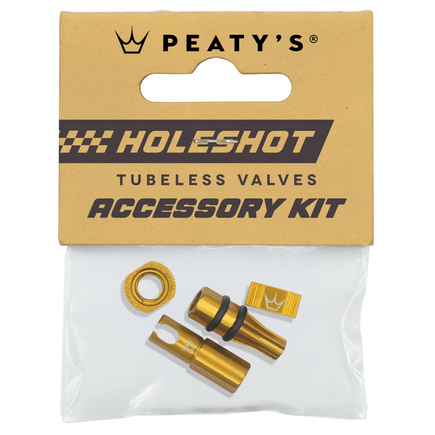 Kit di tappi e nippli per valvole d'oro PEATY'S HOLESHOT FAST FLOW