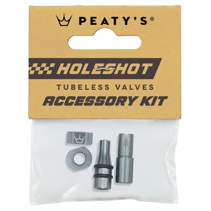 Kit Tappi e Dadi per Valvole PEATY'S HOLESHOT FAST FLOW Petrolio