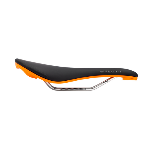 Sella PEATY'S Monarch Rail in titanio arancione