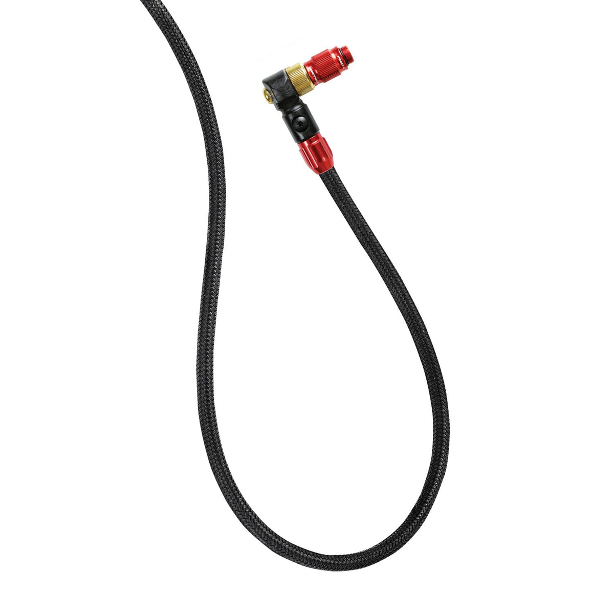 Tubo flessibile LEZYNE ABS1 Pro Chuck in nylon intrecciato rosso lucido (pompe da pavimento)