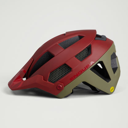 Casco MTB ENDURA SINGLETRACK MIPS Rosso/Verde