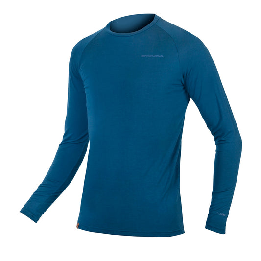 ENDURA BAABAA BLEND Manica lunga Blu Intimo