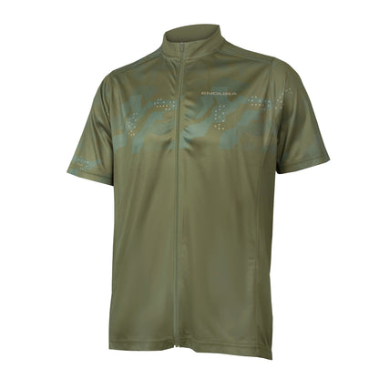 Maillot ENDURA HUMMVEE RAY II Maniche Corte Kaki