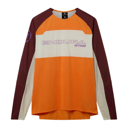Maglia ENDURA MT500 BURNER LITE Maniche Lunghe Arancione