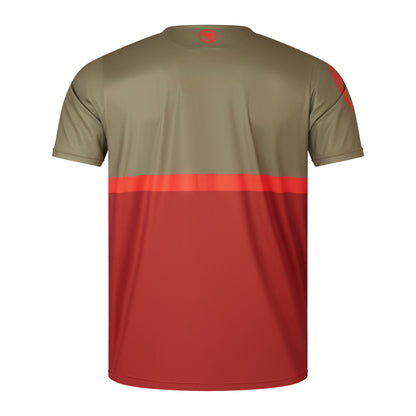 Maglia ENDURA SINGLETRACK CORE TEE II Maniche Corte Kaki/Rosso