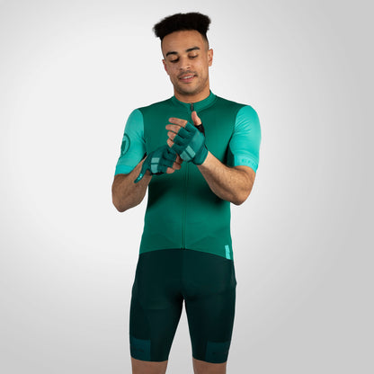 Maglia ENDURA FS260 Maniche Corte Verde/Turchese