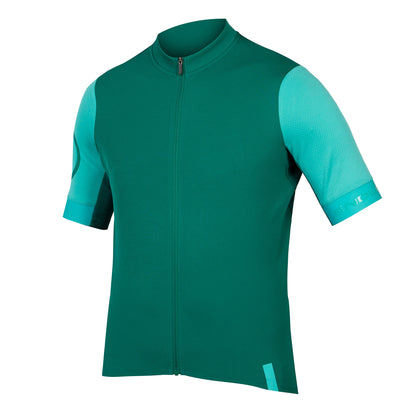 Maglia ENDURA FS260 Maniche Corte Verde/Turchese