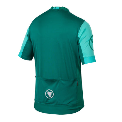 Maglia ENDURA FS260 Maniche Corte Verde/Turchese