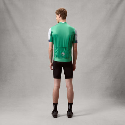 Maillot ENDURA FS260 Maniche Corte Verde/Bianco