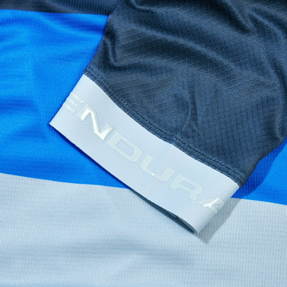 Maglia ENDURA FS260 PRINT Maniche Corte Blu
