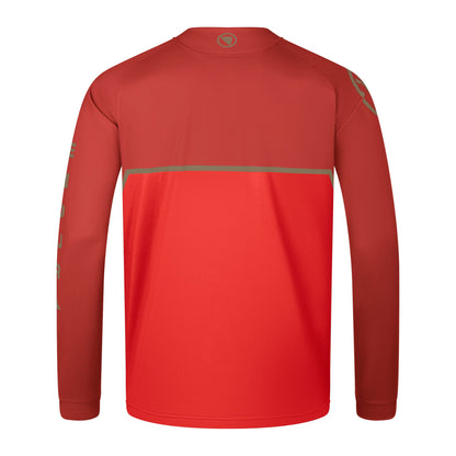 Maglia ENDURA CORE PRINTED Maniche Lunghe Rosso