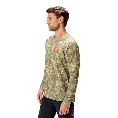 Maillot ENDURA LTD PRINTED Maniche Lunghe Camo Kaki