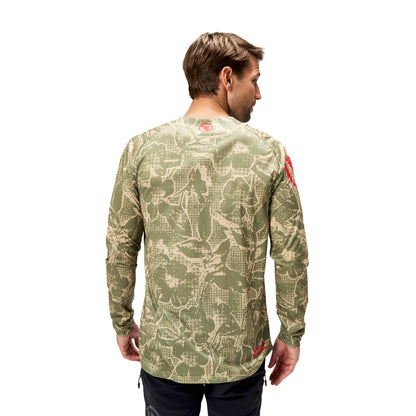 Maillot ENDURA LTD PRINTED Maniche Lunghe Camo Kaki