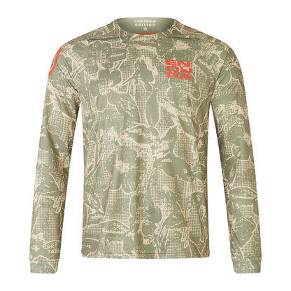 Maillot ENDURA LTD PRINTED Maniche Lunghe Camo Kaki