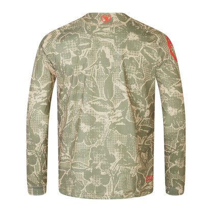 Maillot ENDURA LTD PRINTED Maniche Lunghe Camo Kaki