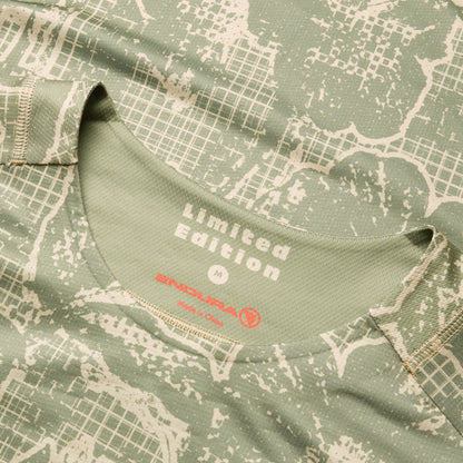 Maillot ENDURA LTD PRINTED Maniche Lunghe Camo Kaki