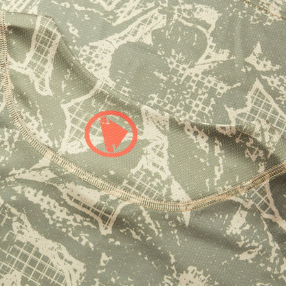 Maillot ENDURA LTD PRINTED Maniche Lunghe Camo Kaki
