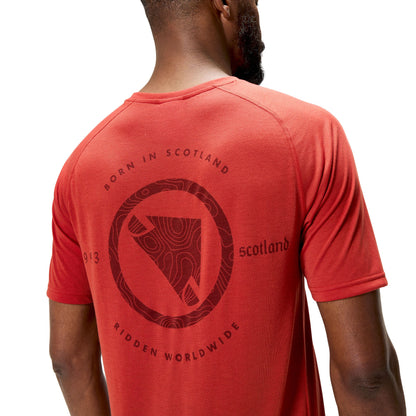 Maglia ENDURA LOOP Maniche Corte Rosso