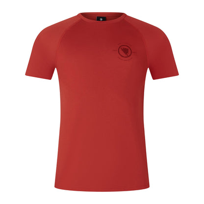 Maglia ENDURA LOOP Maniche Corte Rosso