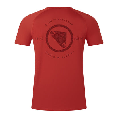 Maglia ENDURA LOOP Maniche Corte Rosso