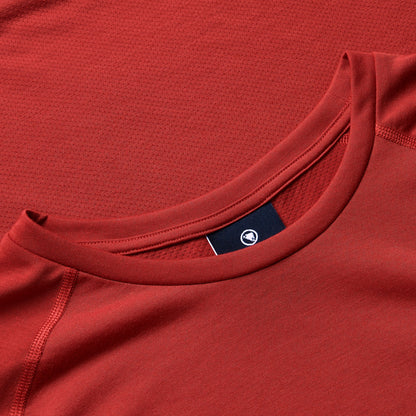 Maglia ENDURA LOOP Maniche Corte Rosso