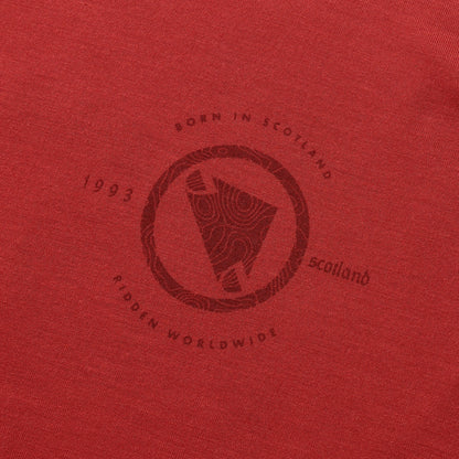 Maglia ENDURA LOOP Maniche Corte Rosso