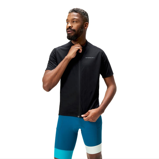 ENDURA LOOP ZIPPED Maglia a maniche corte nera