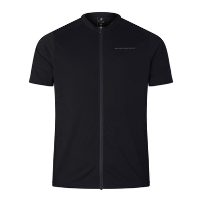 Maglia ENDURA LOOP ZIPPED Maniche Corte Nero